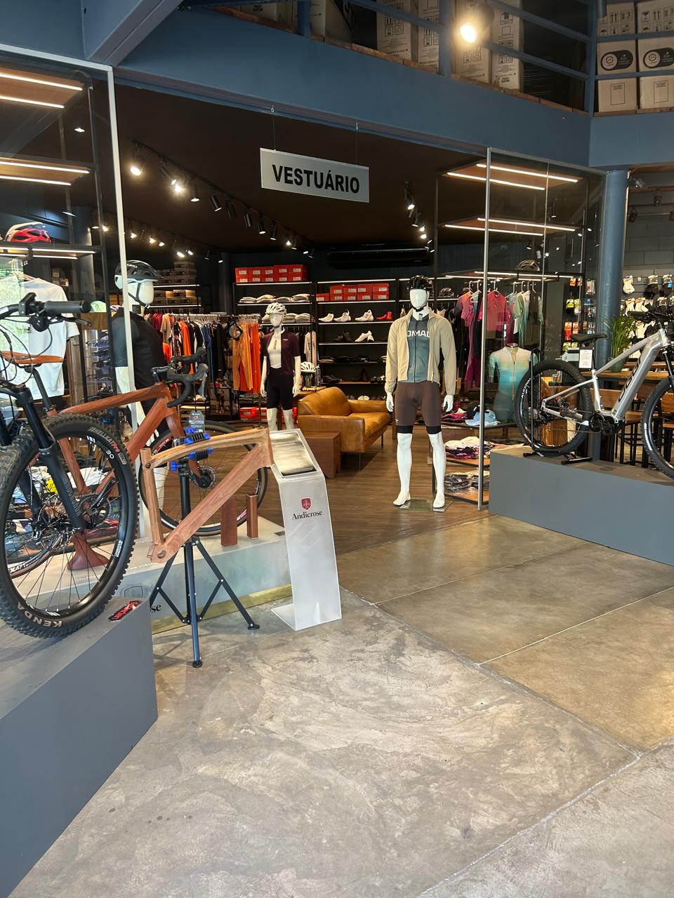 Sala dedicada vestuário